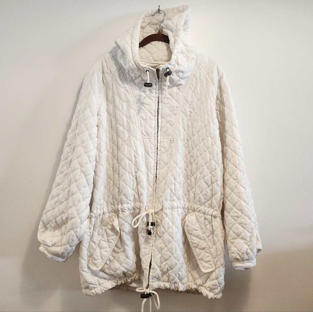 Quilted White The Limited Women's Jacket Lg
